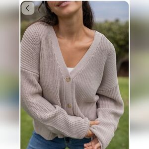 Neuflora V-Neck Cardigan Sweater Read Description